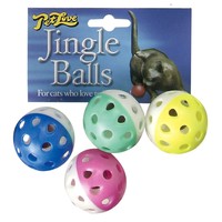 Pet Love Jingle Balls 4 Pack Cat Toy big image
