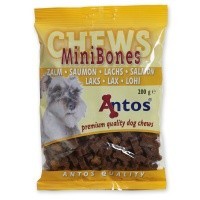 Antos Mini Bones Salmon Dog Treats 200g big image