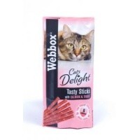 Webbox Cat Delight Treat Sticks - Salmon & Trout big image