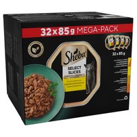 Sheba Select Slices Adult Wet Cat Food in Gravy Trays (Poultry Selection) big image