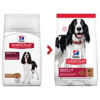 Hills Science Plan Adult 1-6 Medium Breed Dry Dog Food (Lamb) - From £12.24