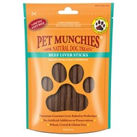 Pet Munchies Beef Liver Sticks for Dogs 90g big image