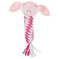 Rosewood Cupid & Comet Pig in Blanket Rope Cat Toy big image