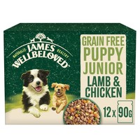 James Wellbeloved Grain Free Puppy Wet Dog Food Pouches (Lamb & Chicken) big image