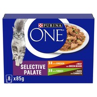 Purina ONE Mini Fillets Adult Cat Wet Food Pouches (Selective Palate)  big image