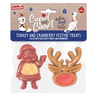 Rosewood Cupid & Comet Turkey & Cranberry Filled Dog Treats big image