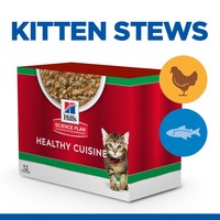 Hills Science Plan Healthy Cuisine Kitten <1 Wet Cat Food Stew big image