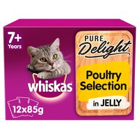 Whiskas 7+ Pure Delight Poultry Selection in Jelly Cat Pouches big image