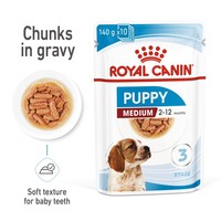 Royal Canin Medium Puppy Wet Food Chunks in Gravy big image