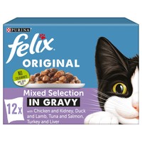 Felix Original Adult Cat Food in Gravy Pouches (Mixed Selection) big image