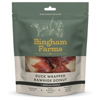 Bingham Farms Duck Wrapped Rawhide Donut 75g big image