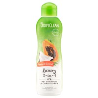 TropiClean Luxury 2-in-1 Shampoo (Papaya & Coconut) big image