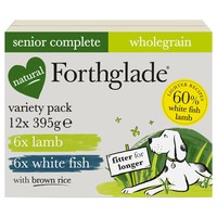 Forthglade Wholegrain Complete Senior Wet Dog Food Variety Pack (Lamb/Fish with Rice) big image