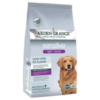 Arden Grange Sensitive Light/Senior Dog Dry Food (Ocean White Fish & Potato) big image