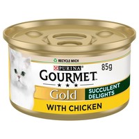 Purina Gourmet Gold Succulent Delights Adult Wet Cat Food (Chicken) big image