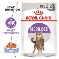 Royal Canin Sterilised Pouches in Jelly Adult Cat Food big image