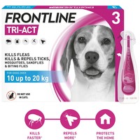 FRONTLINE Tri-Act Flea and Tick Treatment for Medium Dogs (3 Pipettes) big image