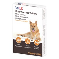 VetUK Dog Wormer Flavoured Tablets big image