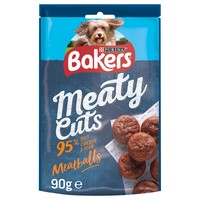 Bakers Meaty Cuts Meatballs Dog Treats 90g big image