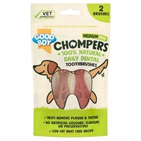 Good Boy Chompers Daily Dental Toothbrush for Medium Dogs (2 Pack) big image