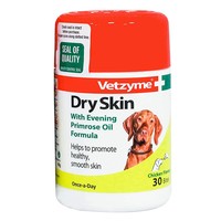 Vetzyme Dry Skin Evening Primrose Oil 30 Tablets big image
