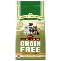 James Wellbeloved Adult Dog Grain Free Small Breed Dry Food (Turkey ...