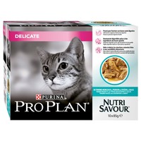 Purina Pro Plan NutriSavour Delicate Adult Cat Wet Food Pouches (Ocean