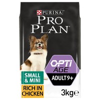Purina Pro Plan OptiAge Small & Mini 9+ Adult Dog Food 3kg (Chicken) big image