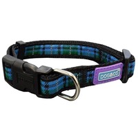Dog & Co Adjustable Tartan Collar (Blue) big image