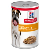 Hills Science Plan Adult 1-6 Light Medium Breed Wet Dog Food Tins big image