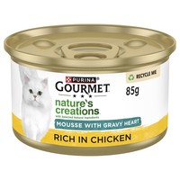 Purina Gourmet Nature's Creations Mousse with Gravy Heart Wet Cat Food (Chicken) big image