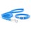 Ancol Puppy and Small Dog Collar and Lead Set Softweave Blue thumbnail