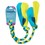 Coachi Play Tuggi Tug Dog Toy (Navy, Lime & Light Blue) thumbnail