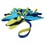 Coachi Play Tuggi Spider Dog Toy (Navy, Lime & Light Blue) thumbnail