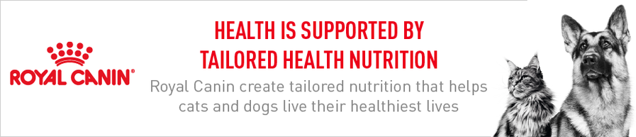 Health is supported by tailored health nutrition from Royal Canin