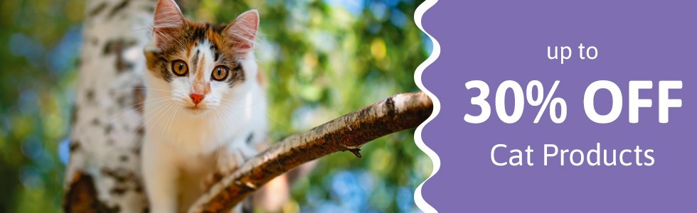 Save up to 30% on Cat Products in our May Sale